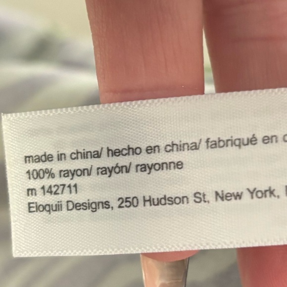 Eloquii Elements Green and Black Animal Print Faux Wrap Dress - Picture 6 of 7